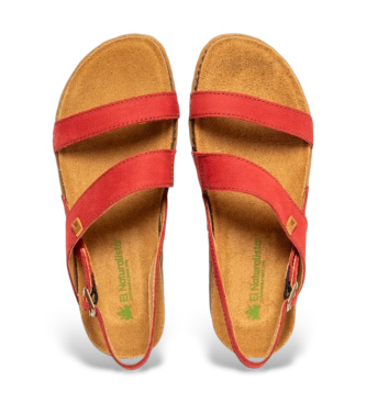 El Naturalista Leather Sandals N5804 Panglao red