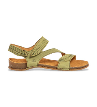 El Naturalista Leather sandals N5810 Panglao green