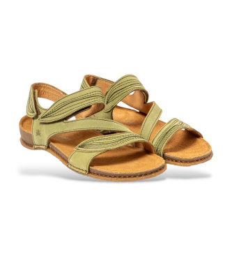 El Naturalista Leather sandals N5810 Panglao green