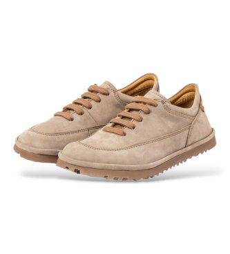El Naturalista Tribu Beige Leather Sneakers N5377