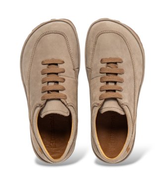 El Naturalista Tribu Beige Leather Sneakers N5377