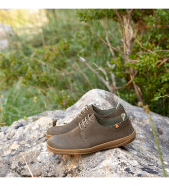 El Naturalista Leren sneakers N5381 Amazonas grijs