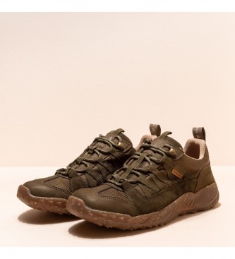 El Naturalista Leren sneakers N5621 Gorbea groen