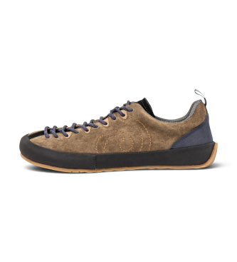 El Naturalista Brown leather sneakers N6082