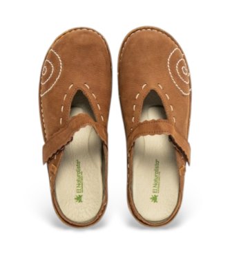 El Naturalista Sabots en cuir Ng96 Yggdrasil marron clair