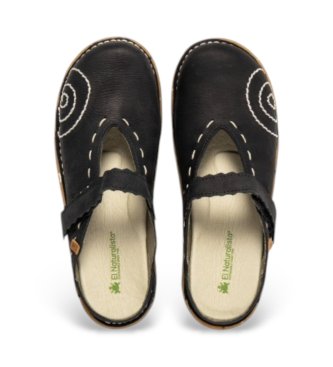 El Naturalista Ng96 Yggdrasil Leather Clogs noir