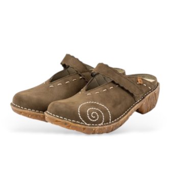 El Naturalista Sabots en cuir Ng96 Yggdrasil vert