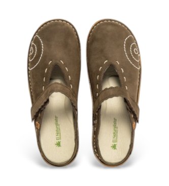 El Naturalista Sabots en cuir Ng96 Yggdrasil vert