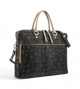 El Potro Black Folder Handbag