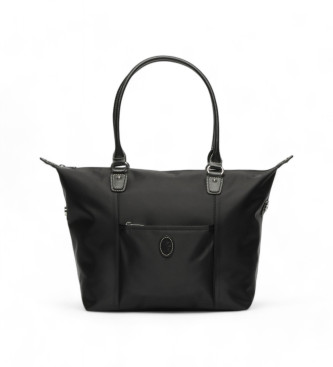 El Potro Paris Handtasche Schwarzes Leder