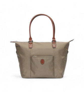 El Potro Paris Handbag Taupe leather