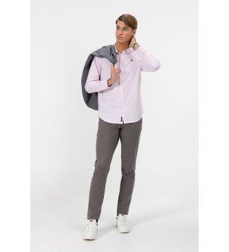 El Pulpo Pink Oxford poplin shirt 