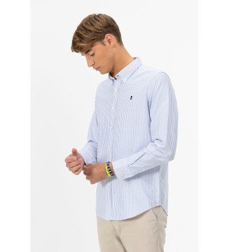 El Pulpo Camisa Popelin Oxford rosa azul