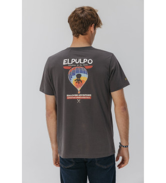 elPulpo T-shirt Aventure dans l'Arctique gris fonc