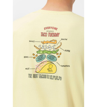 El Pulpo T-shirt Best tacos jaune