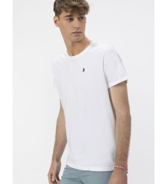 El Pulpo Basic hvid broderet T-shirt