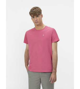 El Pulpo Basic roze geborduurd T-shirt