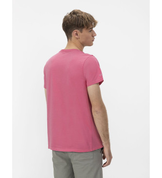 El Pulpo Basic roze geborduurd T-shirt