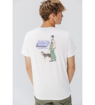 El Pulpo Camiseta Customs blanco