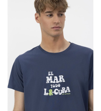 El Pulpo T-shirt O mar cura tudo marinho