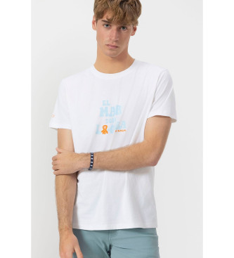 El Pulpo T-shirt De zee heelt alles wit