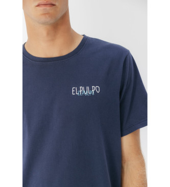 El Pulpo Logo T-shirt Navy fabric