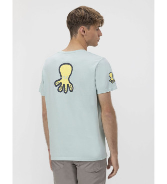 El Pulpo Triple Logo T-shirt turquoise