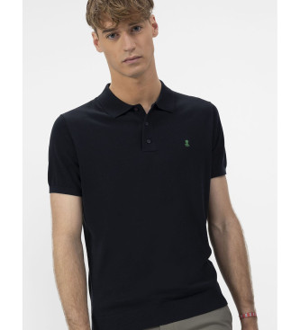 El Pulpo Polo in maglia crepe blu navy