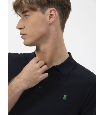 El Pulpo Polo in maglia crepe blu navy