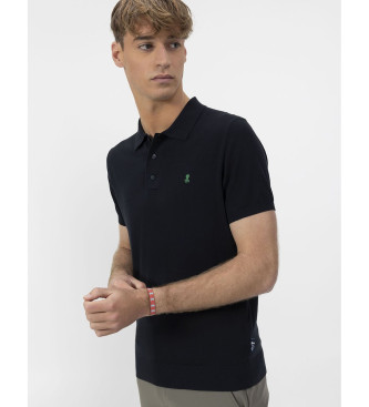 El Pulpo Polo in maglia crepe blu navy