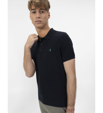 El Pulpo Polo in maglia crepe blu navy