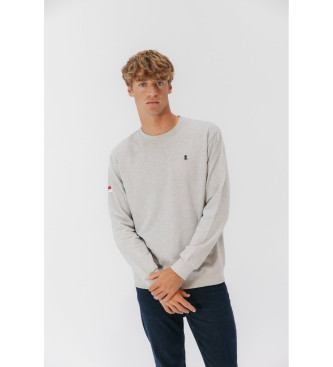 El Pulpo Embroidered Heritage Sweatshirt grey