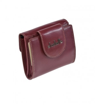 El Caballo Small purse Anicalf burgundy leather -10x10x2.5cm
