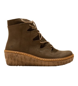 El Naturalista Leather boots N5146 Pleasant Forest / Myth Yggdrasil -Heel height: 5.7cm