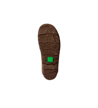 El Naturalista N097 Yggdrasil botins em pele castanha -Altura do salto 4,5cm