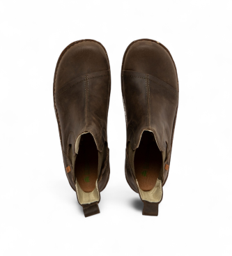 El Naturalista Bottines en cuir vert kaki Arizona