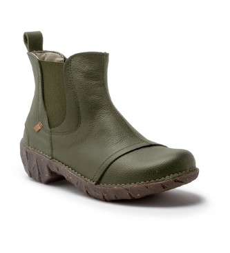 El Naturalista Leather ankle boots N158 Forest green