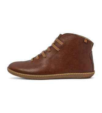 El Naturalista Brown leather ankle boots N267