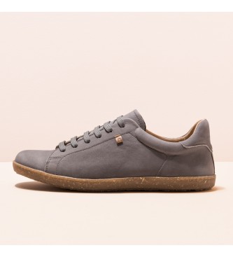 El Naturalista Nobuck-W Blue Fog Stratos grey leather sneakers