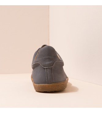 El Naturalista Nobuck-W Blue Fog Stratos grey leather sneakers