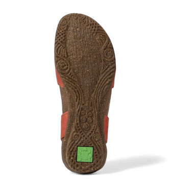 El Naturalista Leren sandalen N412 Wakataua rood