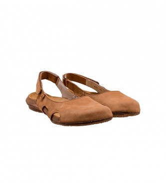 El Naturalista Leather Sandals N413 Wakataua brown