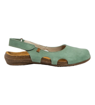 El Naturalista Leather sandals N413 Pleasant turquoise green