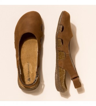 EL NATURALISTA Leather sandals N413 Wakataua brown