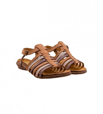 El Naturalista Leather sandals N5056 Wakataua brown