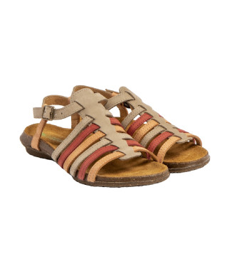 El Naturalista Leather sandals N5056 Wakataua beige