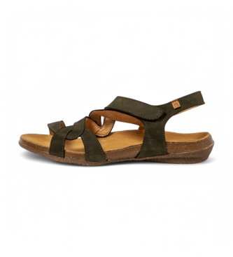 El Naturalista Sandales en cuir N5079 Wakataua vert