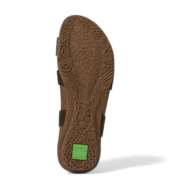 El Naturalista Sandales en cuir N5079 Wakataua vert