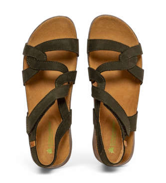 El Naturalista Sandales en cuir N5079 Wakataua vert