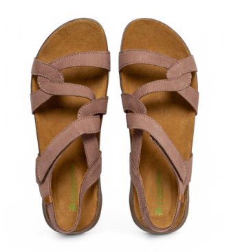 El Naturalista Sandales en cuir N5079 Wakataua rouge roux